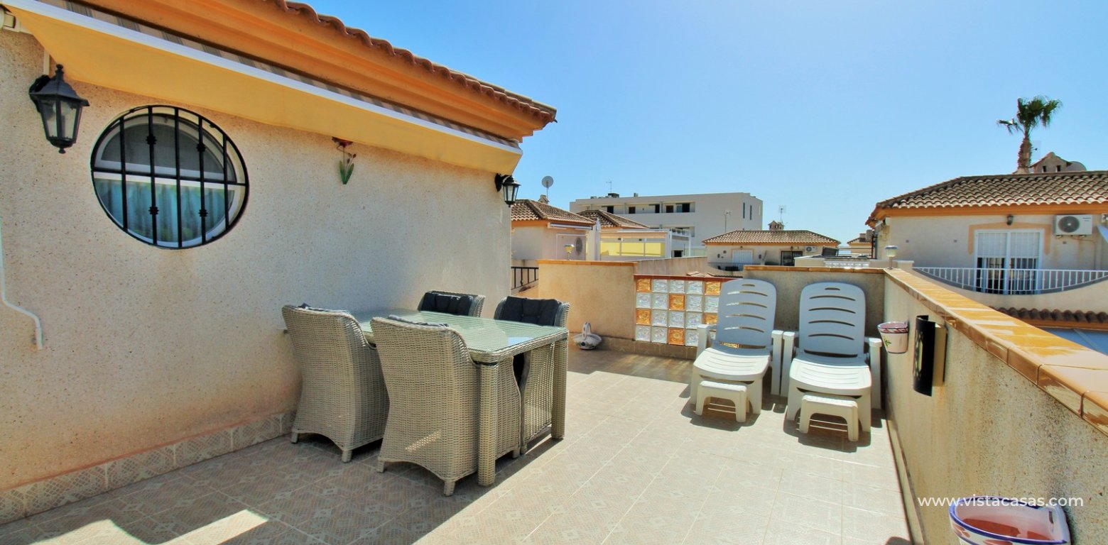 3 bedroom townhouse for sale Iria 4 Playa Flamenca roof solarium