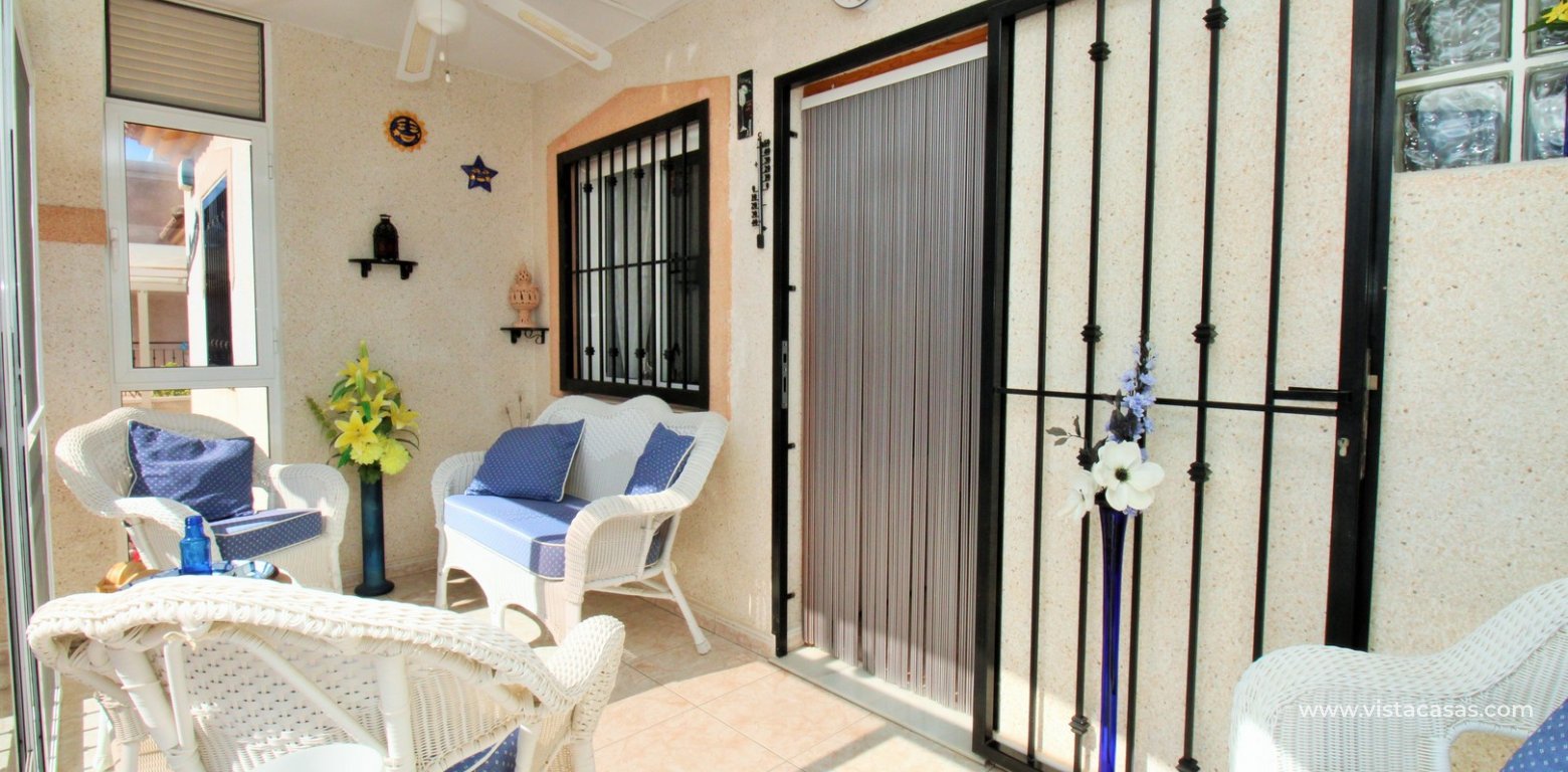 3 bedroom townhouse for sale Iria 4 Playa Flamenca front terrace