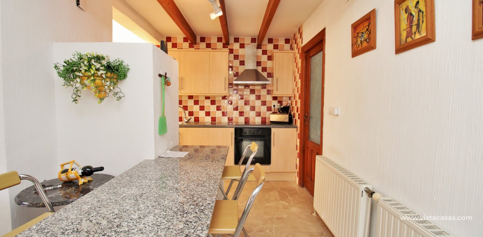 Villa with private pool for sale Villamartin Golf kitchen area