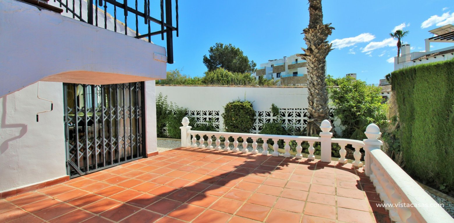 Villa with private pool for sale Villamartin Golf front terrace 2