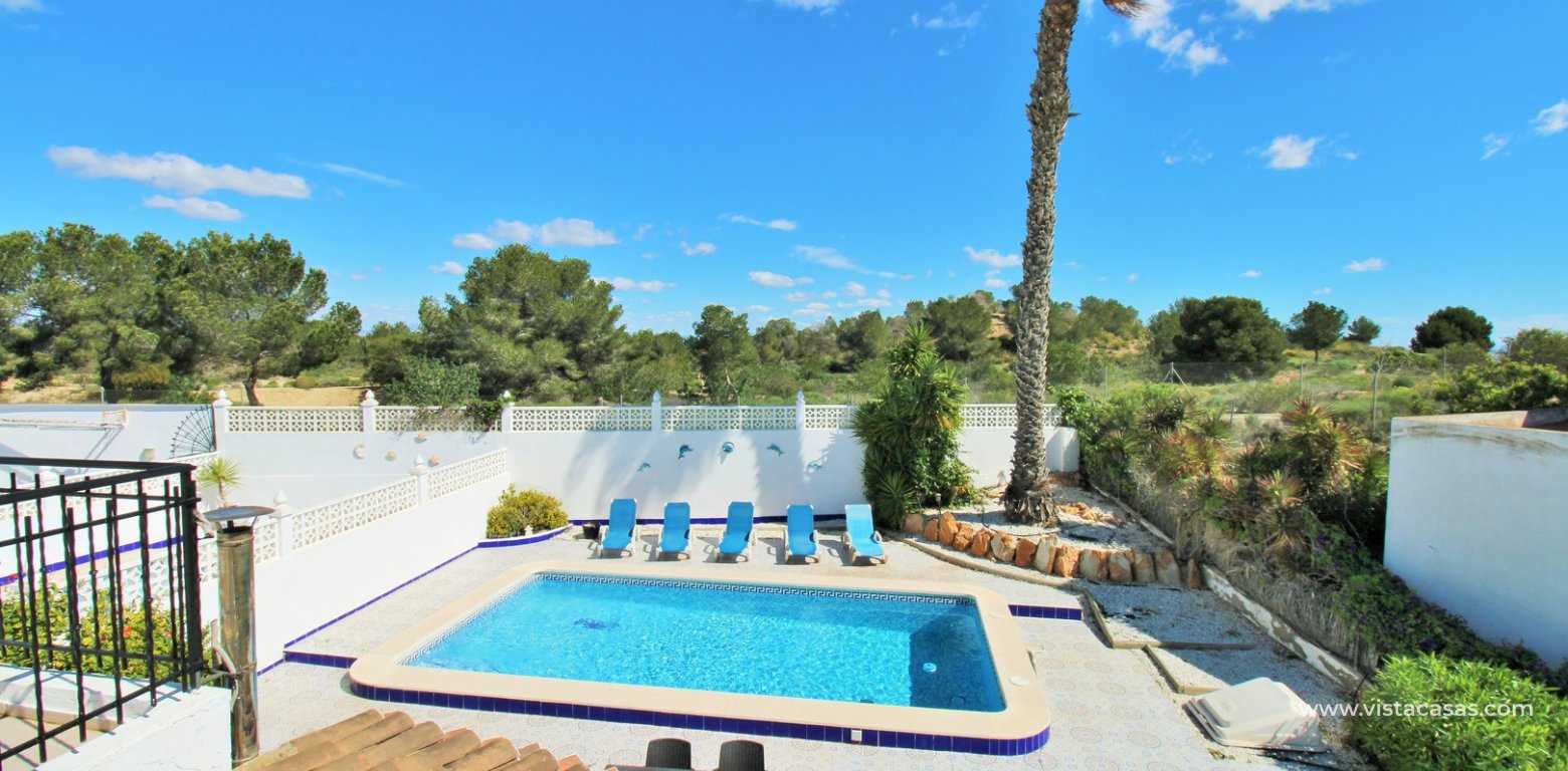 Villa with private pool for sale Villamartin Golf pool view