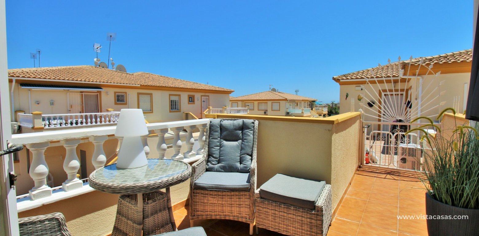 Top floor apartment for sale Sol de Mar Playa Flamenca balcony 2