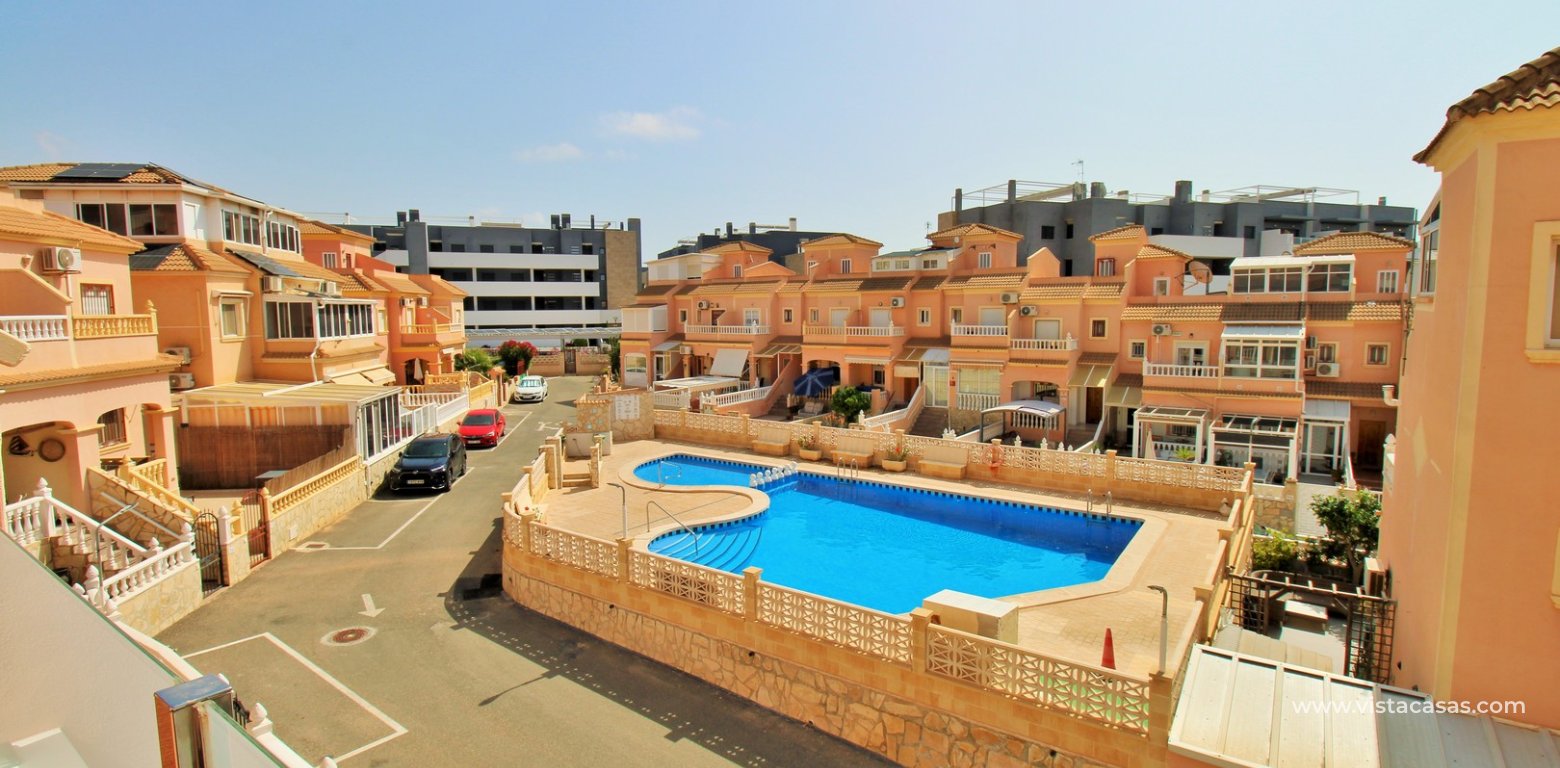 3-Bed Quad House in Playa Flamenca Near Zenia Boulevard balcony pool view