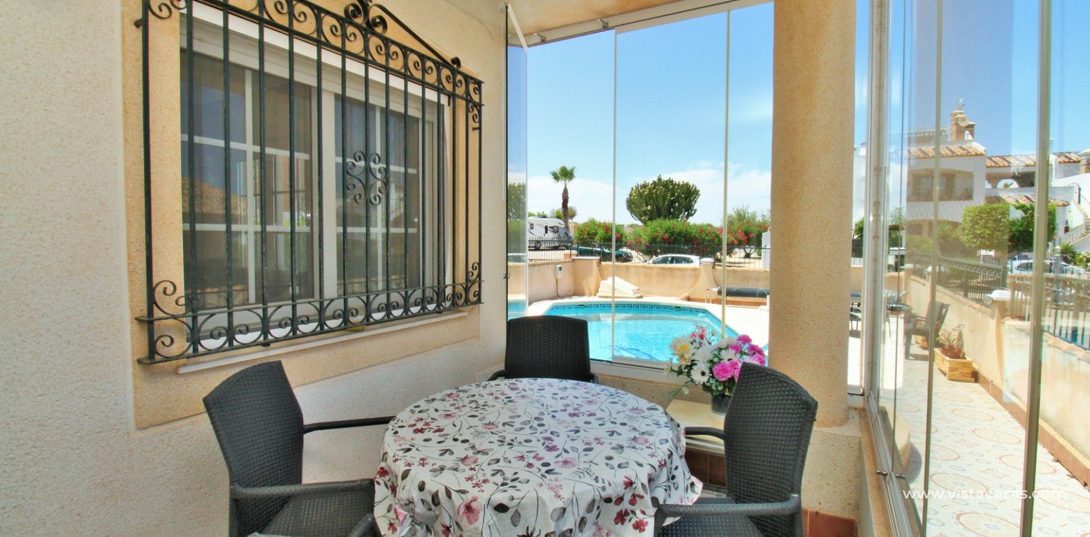 Villamartin apartment with private pool for sale porch area