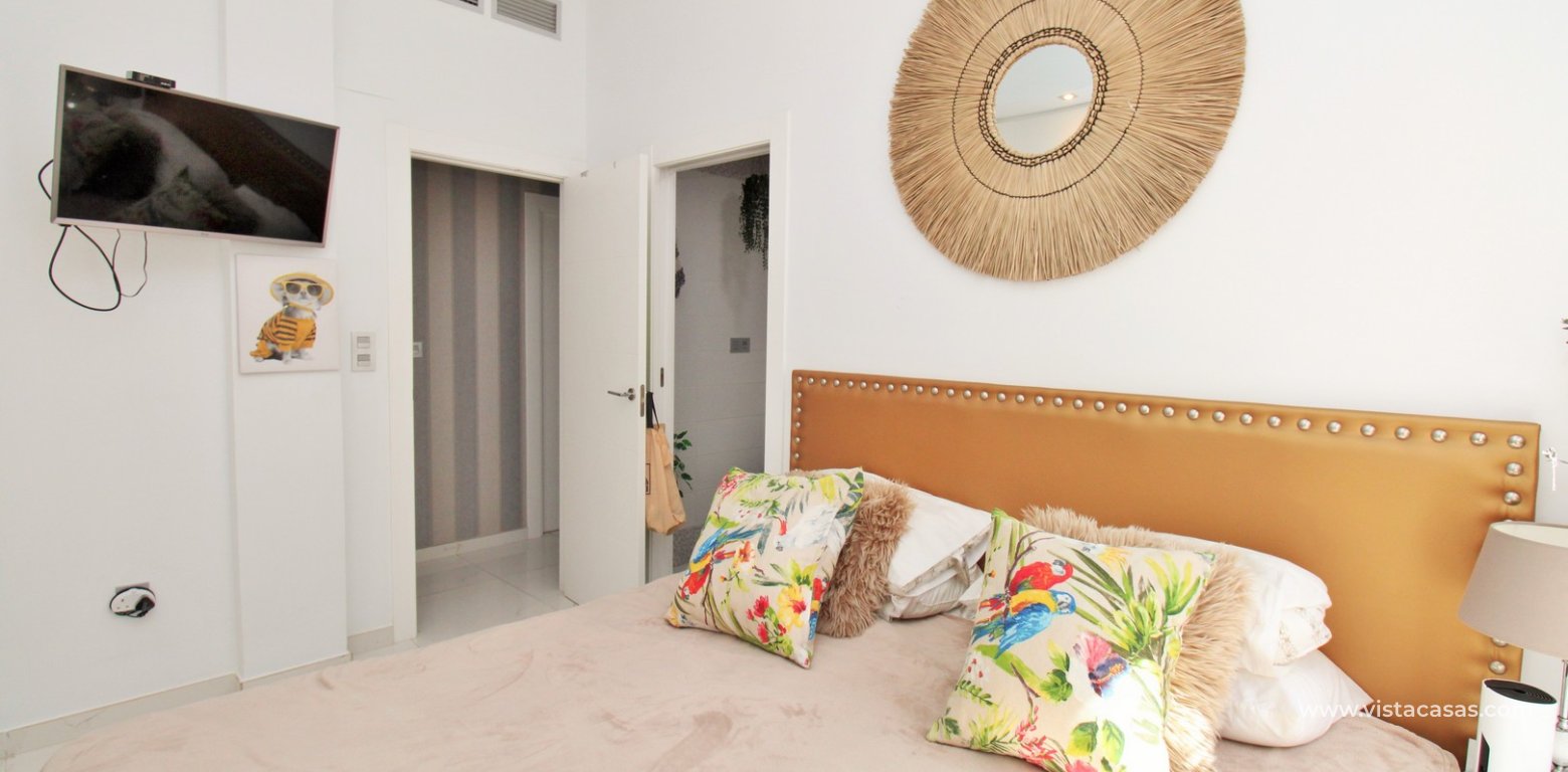 Modern 4-Bed Villa with Pool & Solarium in Villamartin double bedroom fitted wardrobes