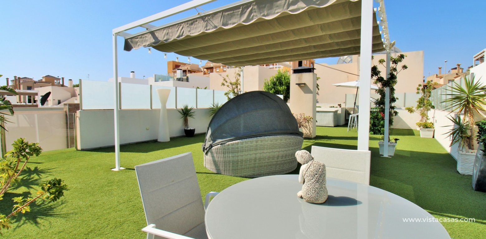 Modern 4-Bed Villa with Pool & Solarium in Villamartin sun terrace