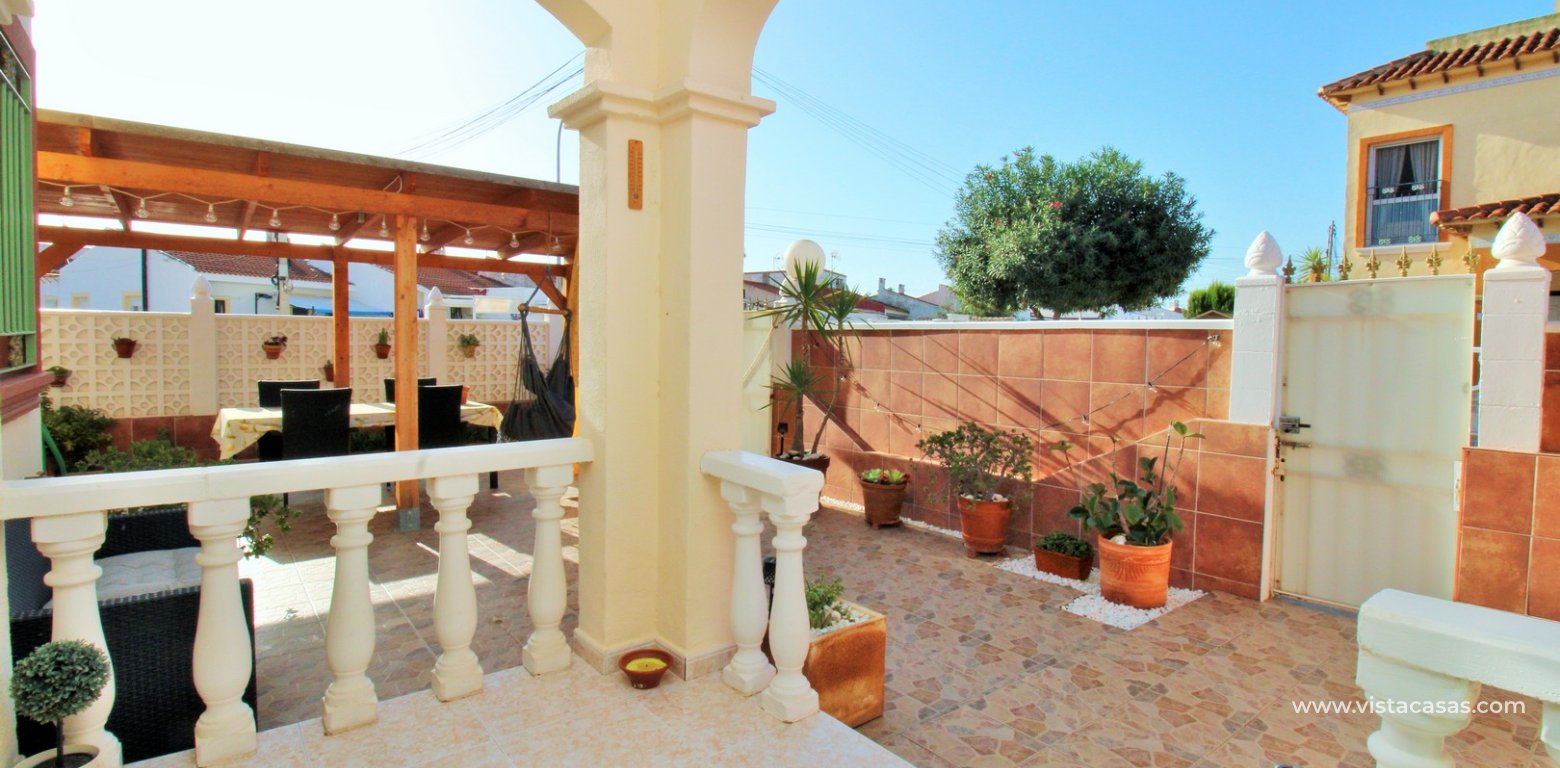 2 Bedroom South-Facing Townhouse For Sale in El Salado Torrevieja porch