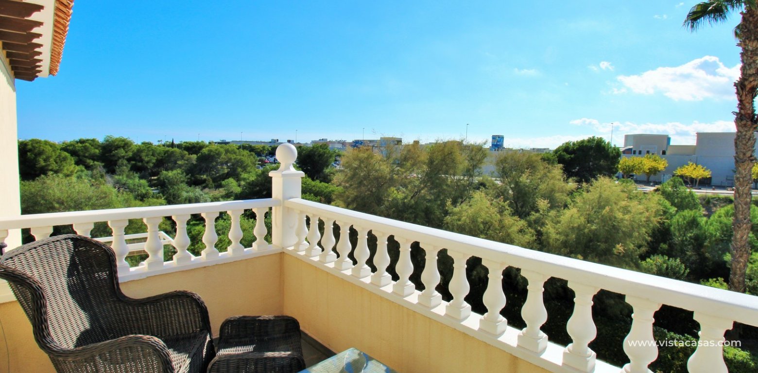 4-Bed Villa with Sea Views & Basement For Sale in Playa Flamenca balcony