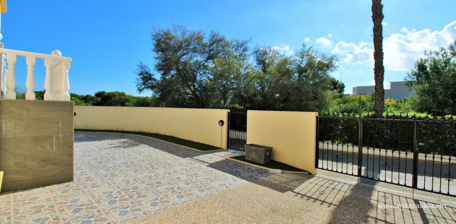 4-Bed Villa with Sea Views & Basement For Sale in Playa Flamenca driveway