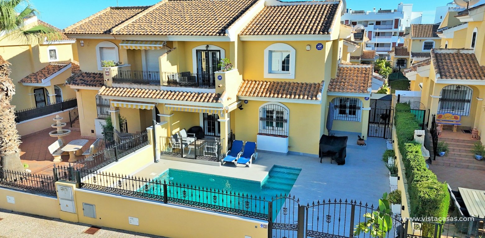 3 Bed Villa with Private Pool in Costa Flamenca Golf Los Dolses aerial