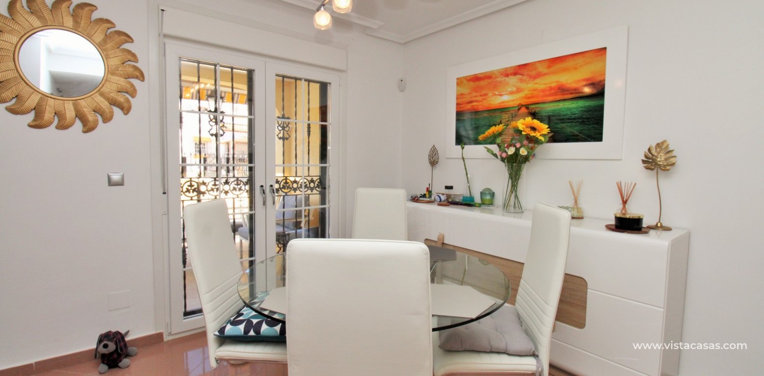 3 Bed Villa with Private Pool in Costa Flamenca Golf Los Dolses dining area