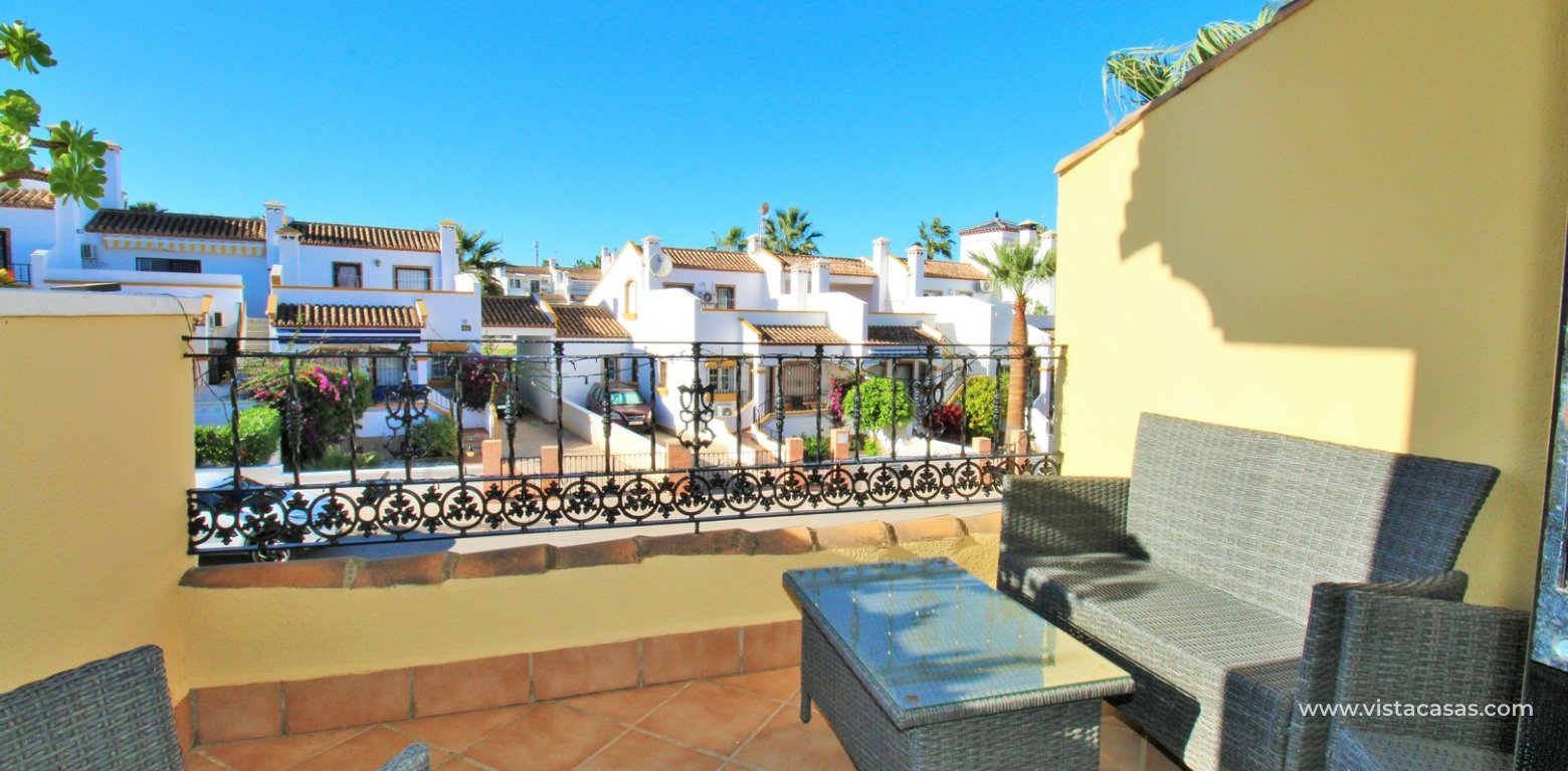 3 Bed Villa with Private Pool in Costa Flamenca Golf Los Dolses balcony