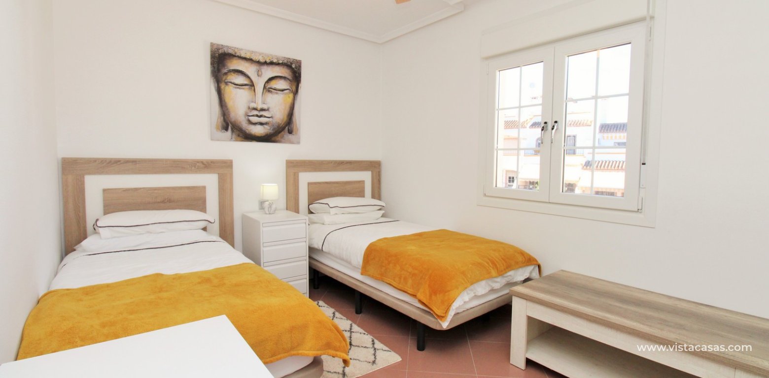 3 Bed Villa with Private Pool in Costa Flamenca Golf Los Dolses twin bedroom