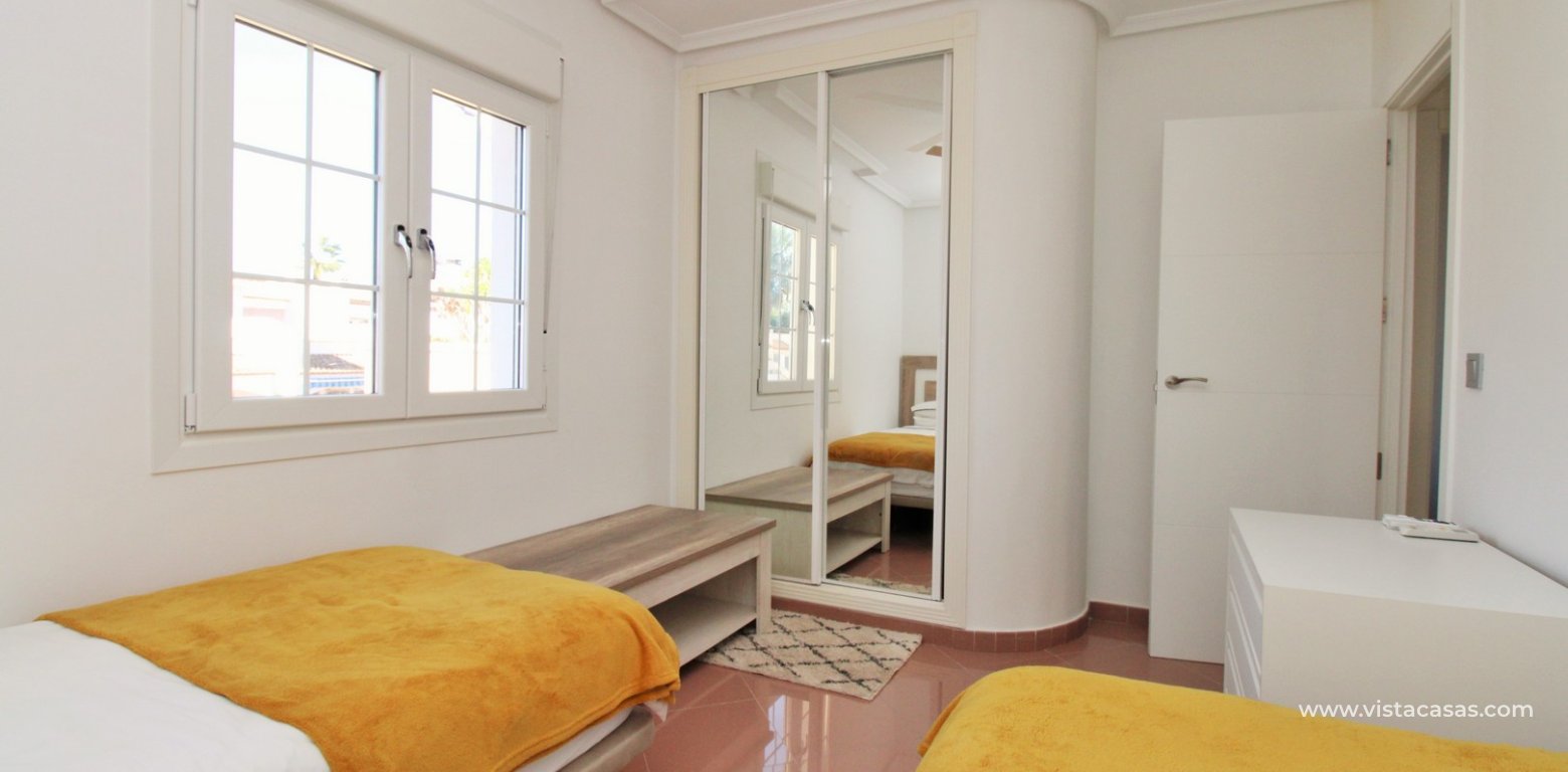 3 Bed Villa with Private Pool in Costa Flamenca Golf Los Dolses twin bedroom fitted wardrobes