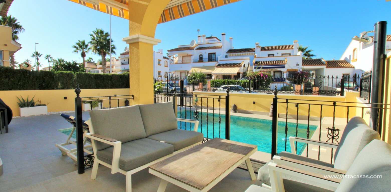 3 Bed Villa with Private Pool in Costa Flamenca Golf Los Dolses terrace