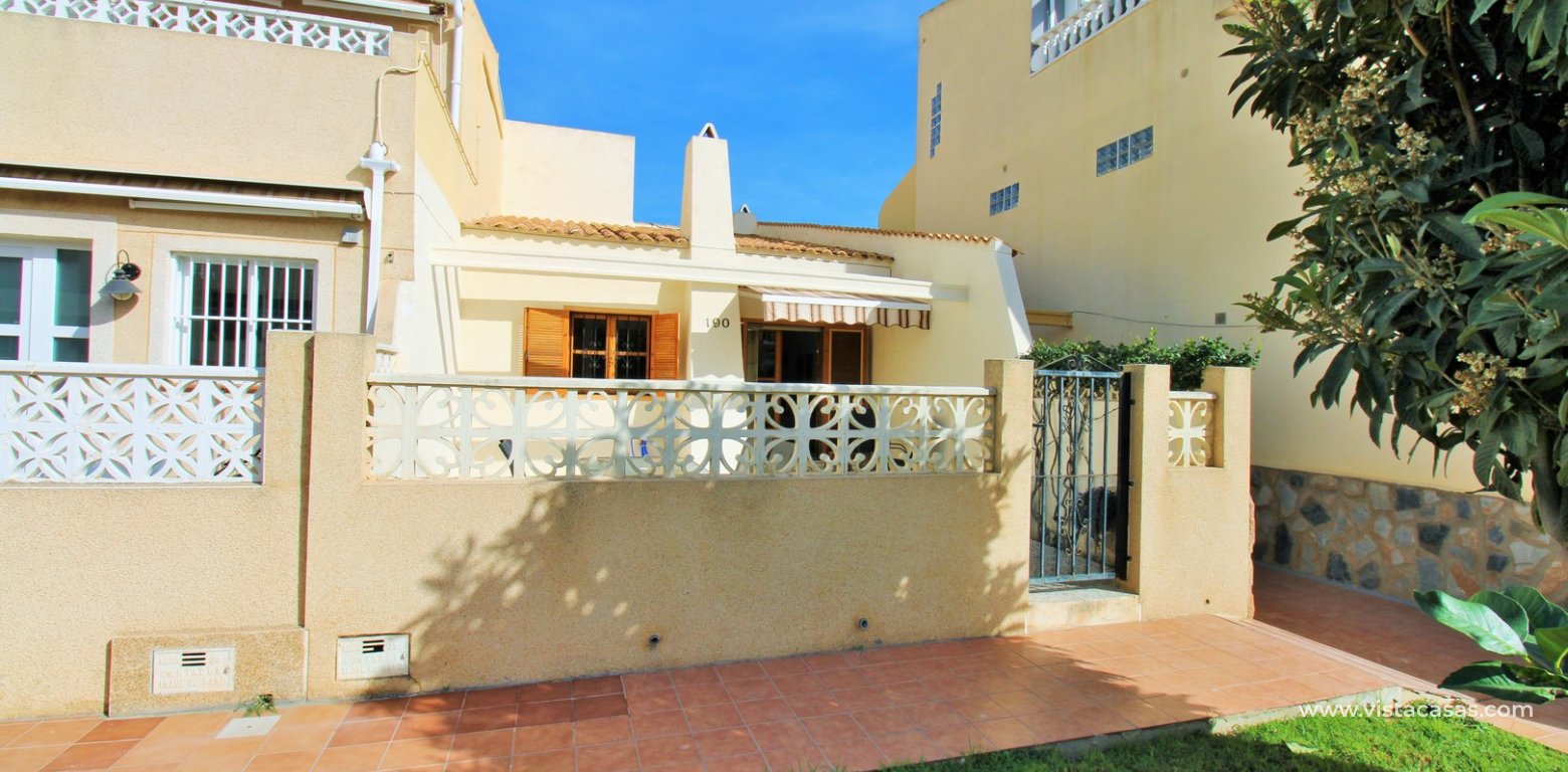 Bungalow with Sunny Terrace for Sale in La Chismosa front communal garden