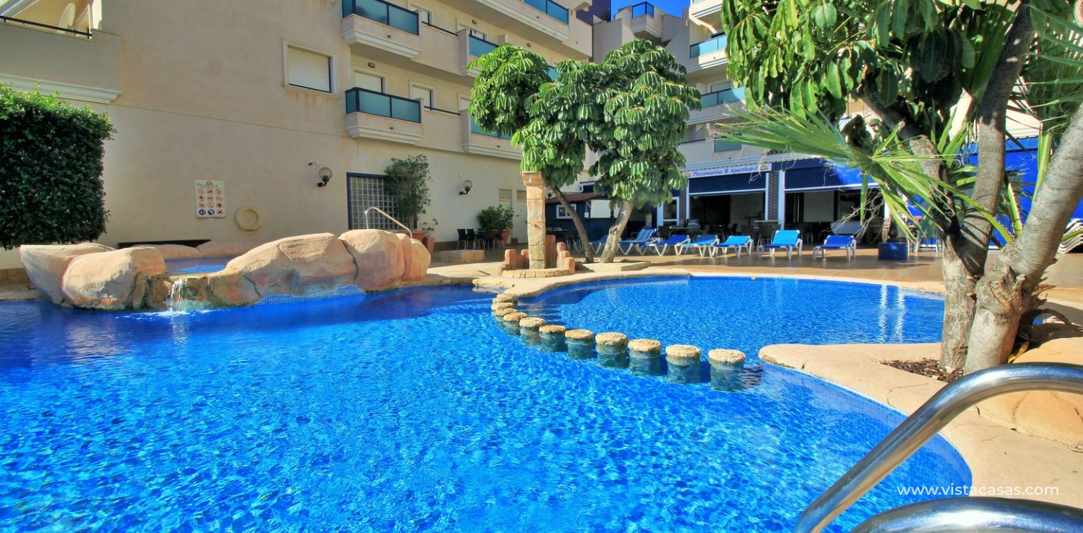 Beachside 2 Bed Apartment in Playa Marina 2 Cabo Roig swimming pool
