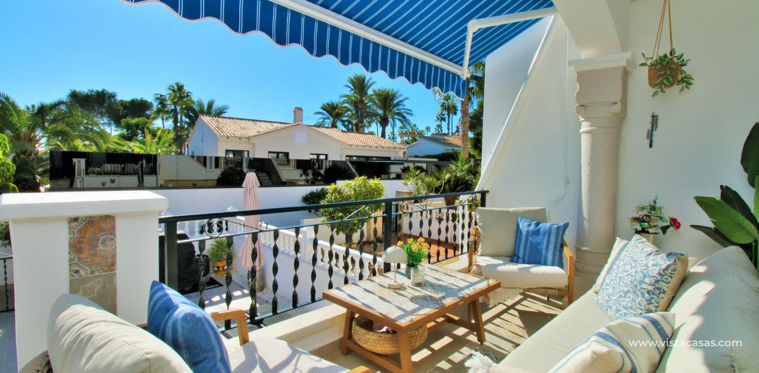 Sofia Townhouse with Sea & Pool Views For Sale in Las Violetas terrace