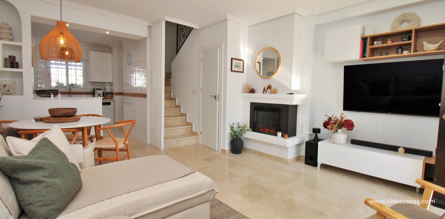 Sofia Townhouse with Sea & Pool Views For Sale in Las Violetas lounge 2