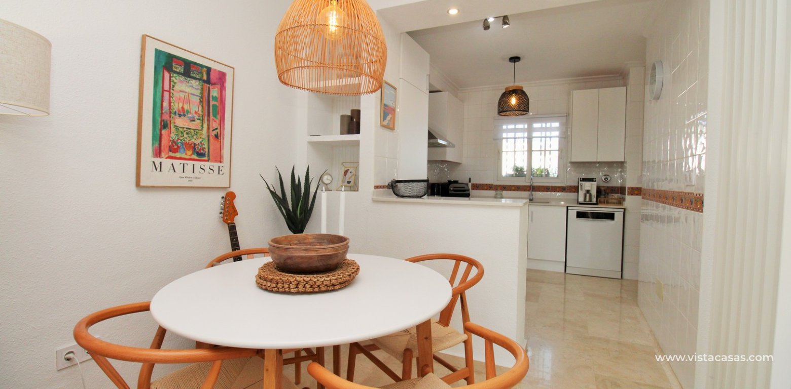Sofia Townhouse with Sea & Pool Views For Sale in Las Violetas dining area