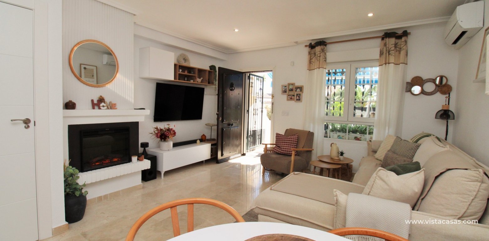Sofia Townhouse with Sea & Pool Views For Sale in Las Violetas living room