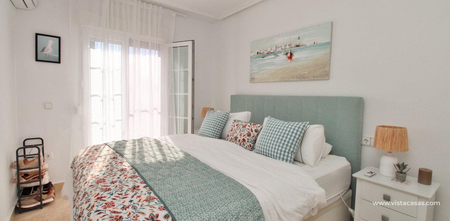 Sofia Townhouse with Sea & Pool Views For Sale in Las Violetas master bedroom