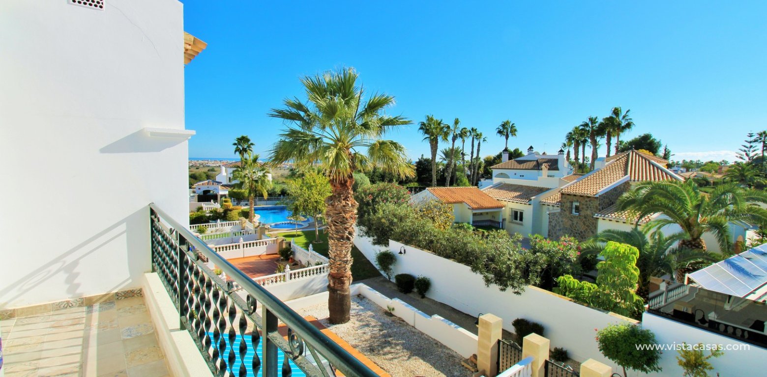 Sofia Townhouse with Sea & Pool Views For Sale in Las Violetas balcony