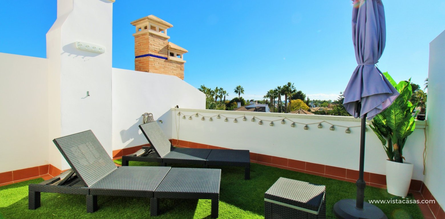 Sofia Townhouse with Sea & Pool Views For Sale in Las Violetas roof solarium