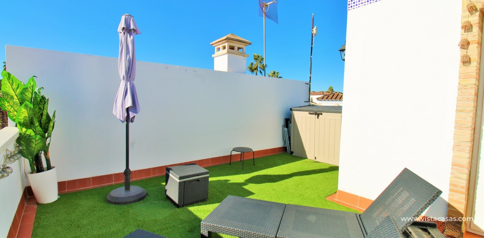 Sofia Townhouse with Sea & Pool Views For Sale in Las Violetas roof terrace