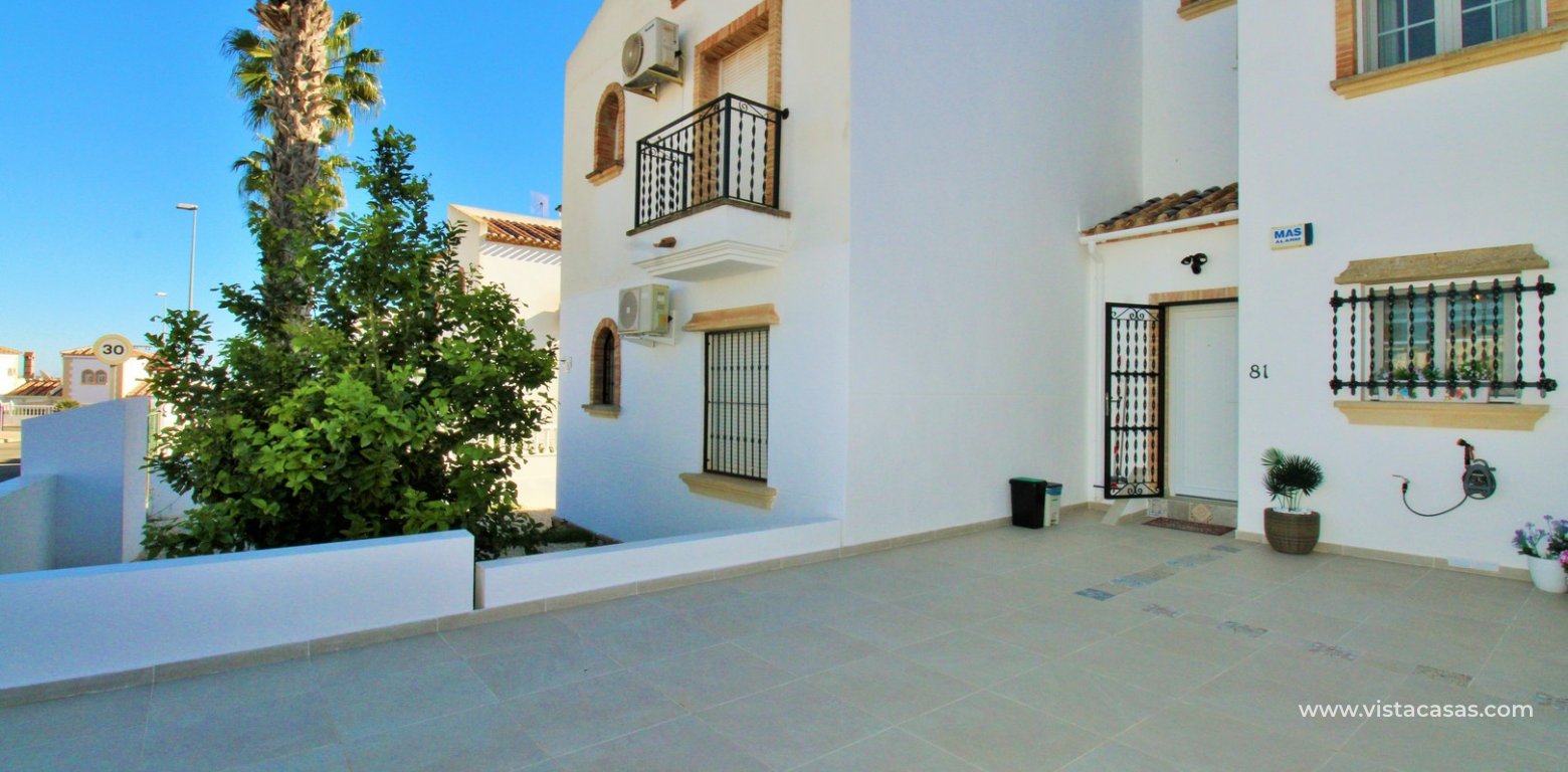 Sofia Townhouse with Sea & Pool Views For Sale in Las Violetas rear garden