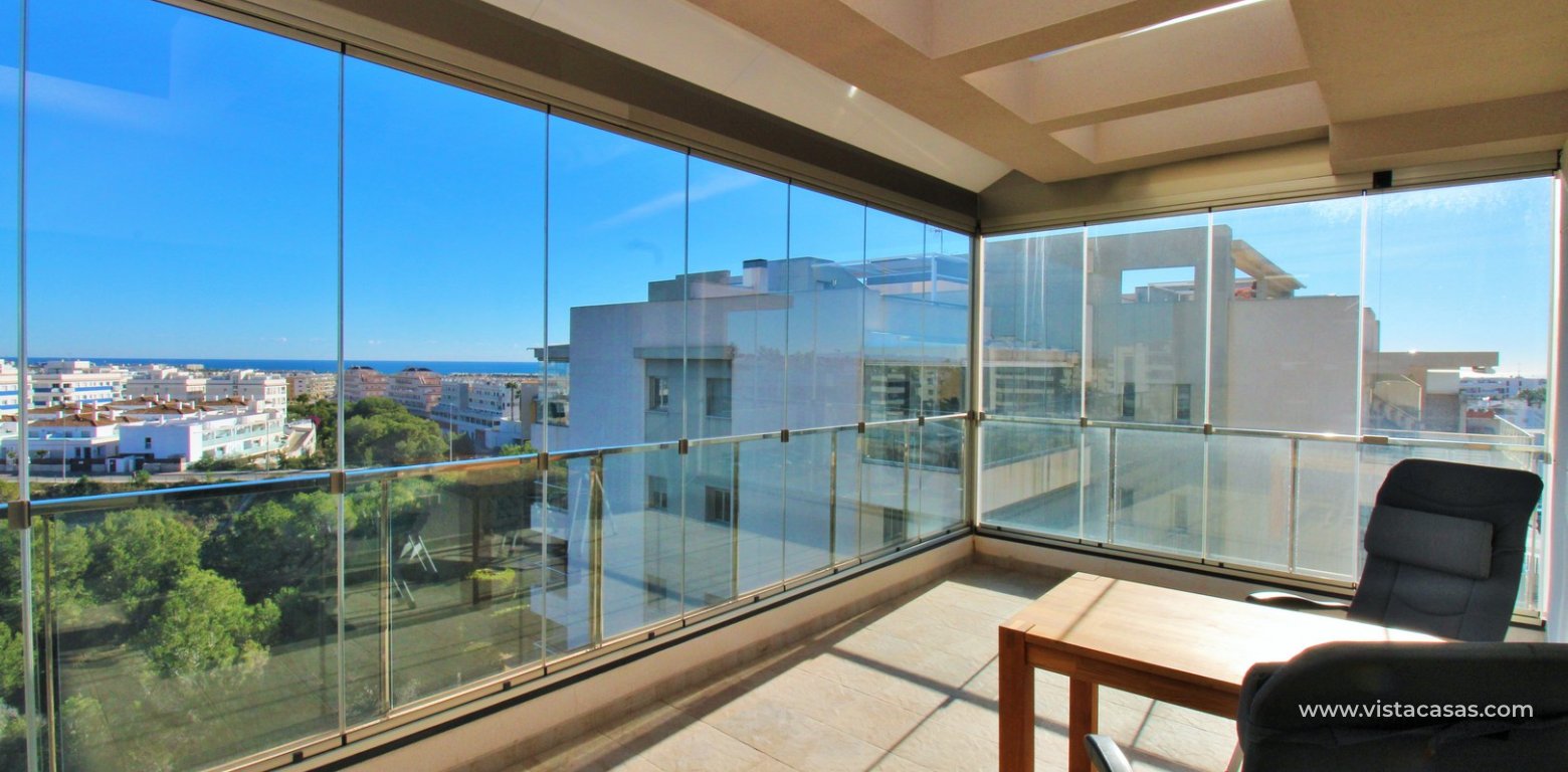 Penthouse with Sea & Mar Menor Views For Sale in Los Dolses balcony sea views