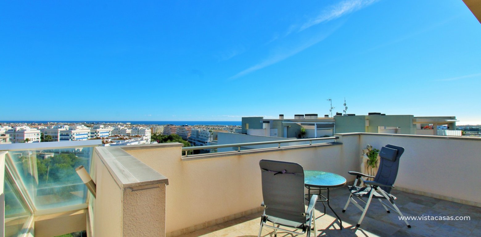 Penthouse with Sea & Mar Menor Views For Sale in Los Dolses solarium sea view