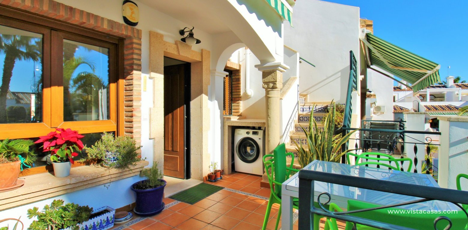 Lola Bungalow with Solarium Annex For Sale in Pau 8 Villamartin front terrace