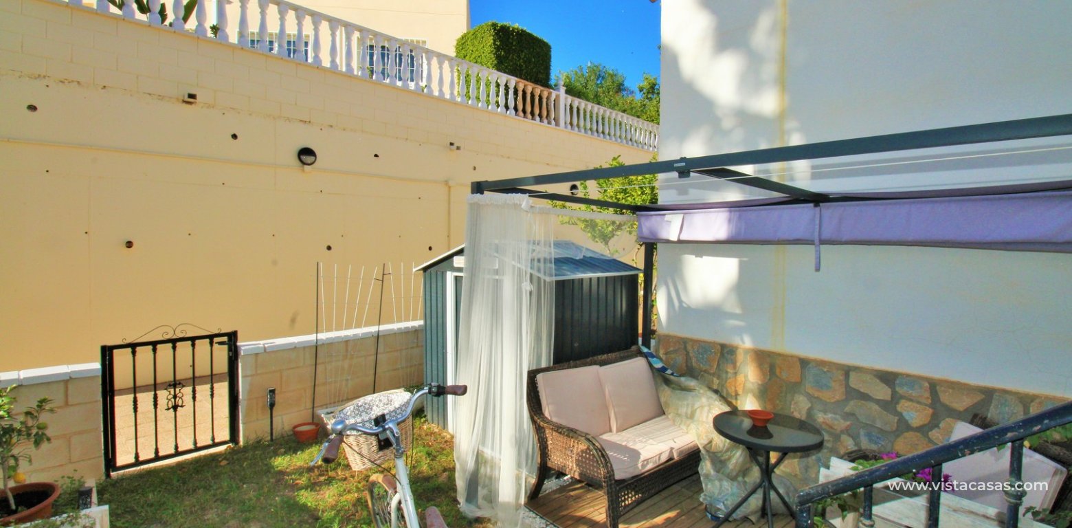 Sofía-Style Townhouse for Sale in Los Dolses R19 rear garden