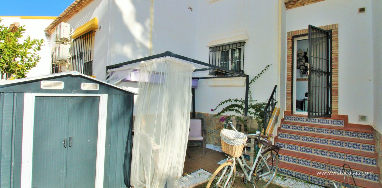 Sofía-Style Townhouse for Sale in Los Dolses R19 back garden