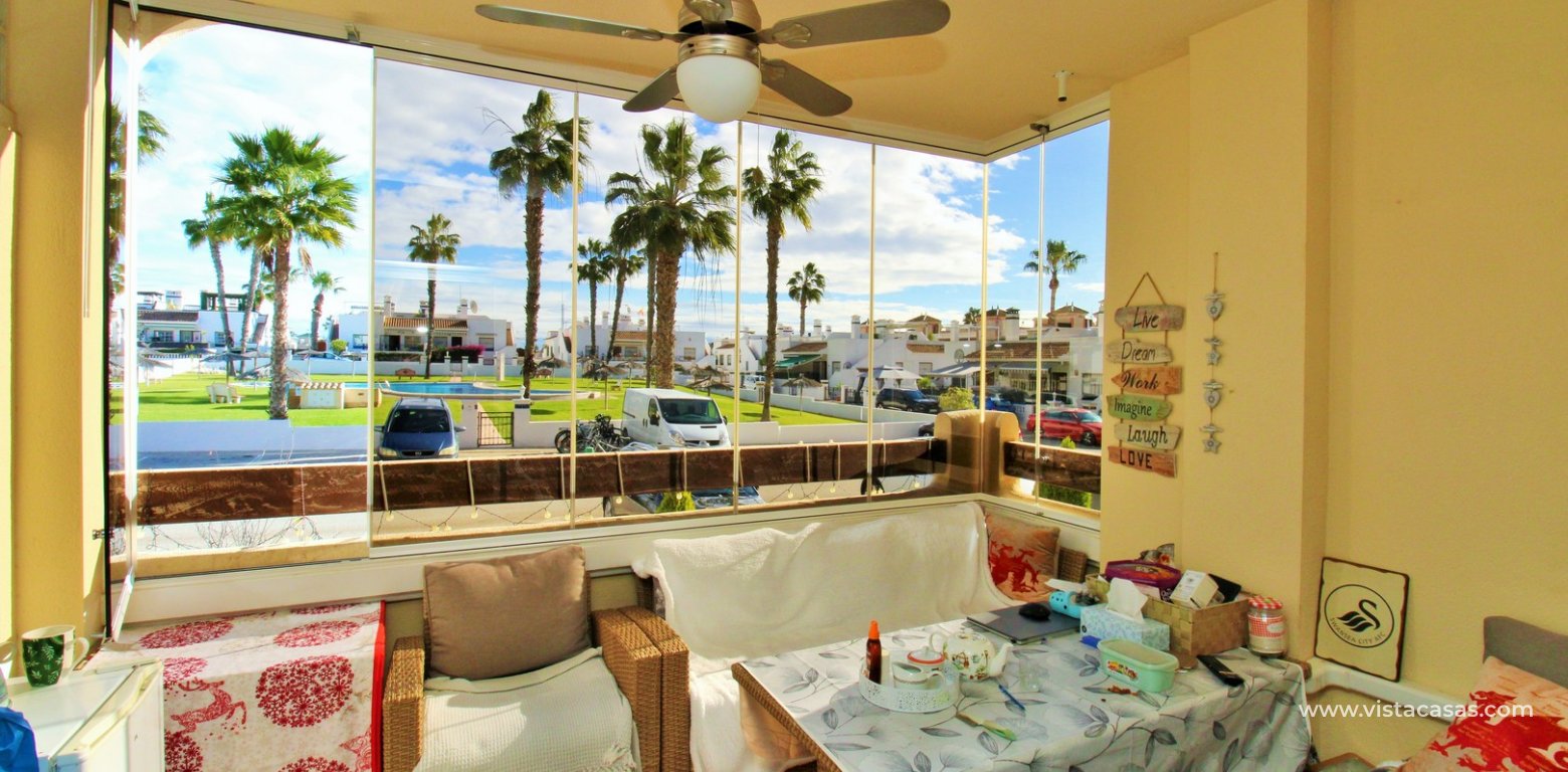 Ground Floor Apartment for Sale in Jumilla II Playa Flamenca balcony pool view
