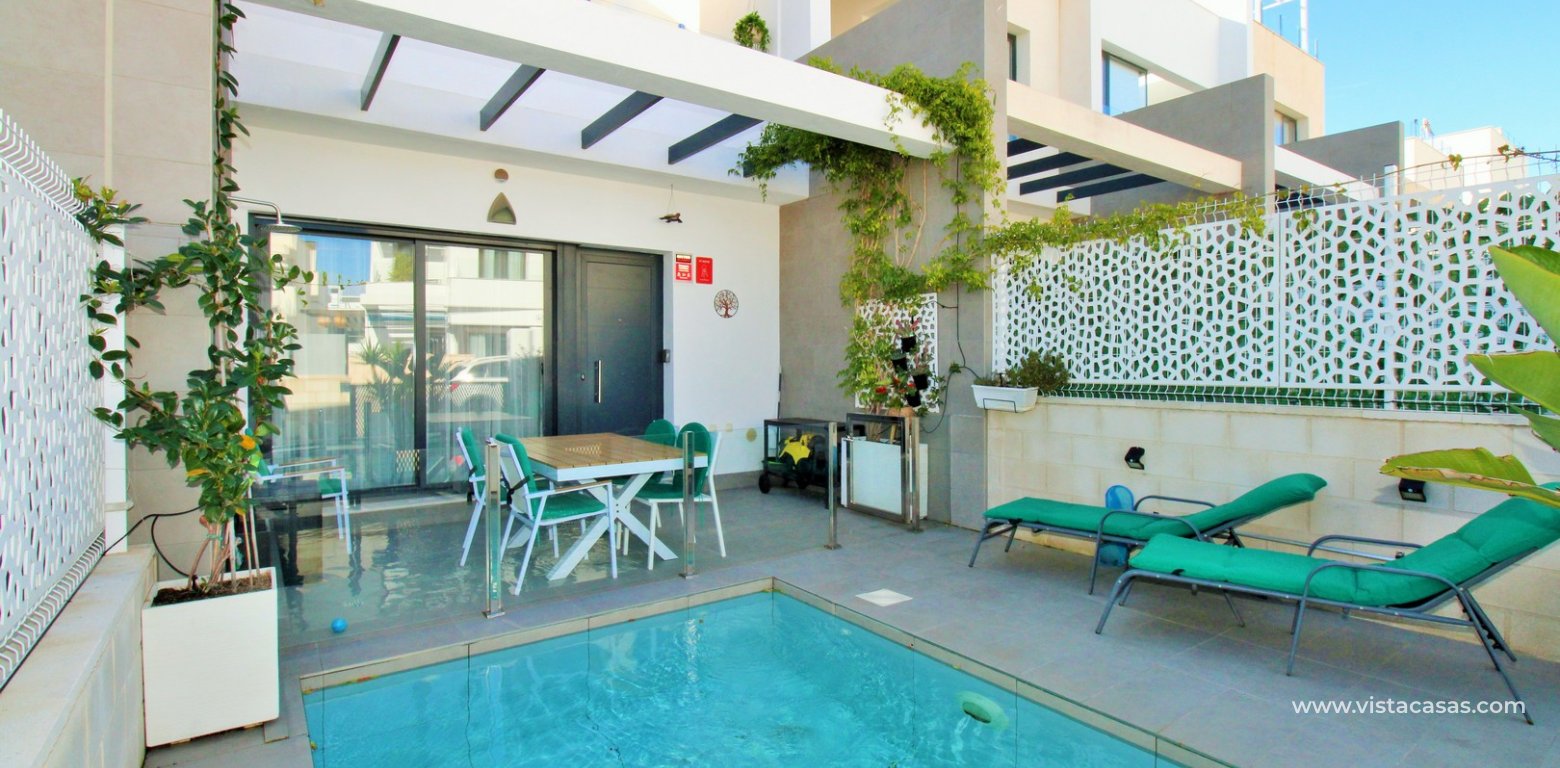 Modern 2 Bed Townhouse with Private Pool in Villamartin pool
