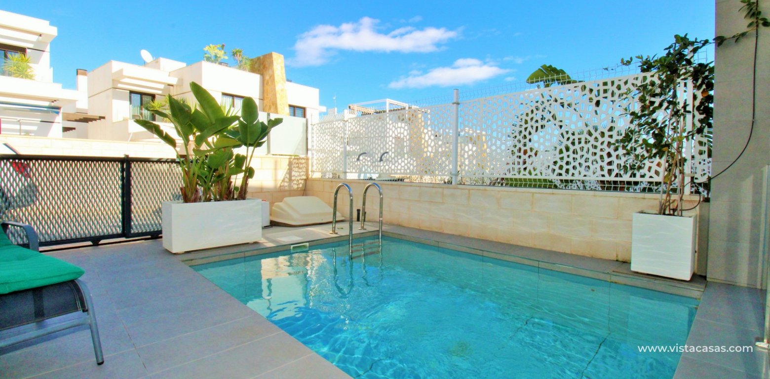 Modern 2 Bed Townhouse with Private Pool in Villamartin swimming pool