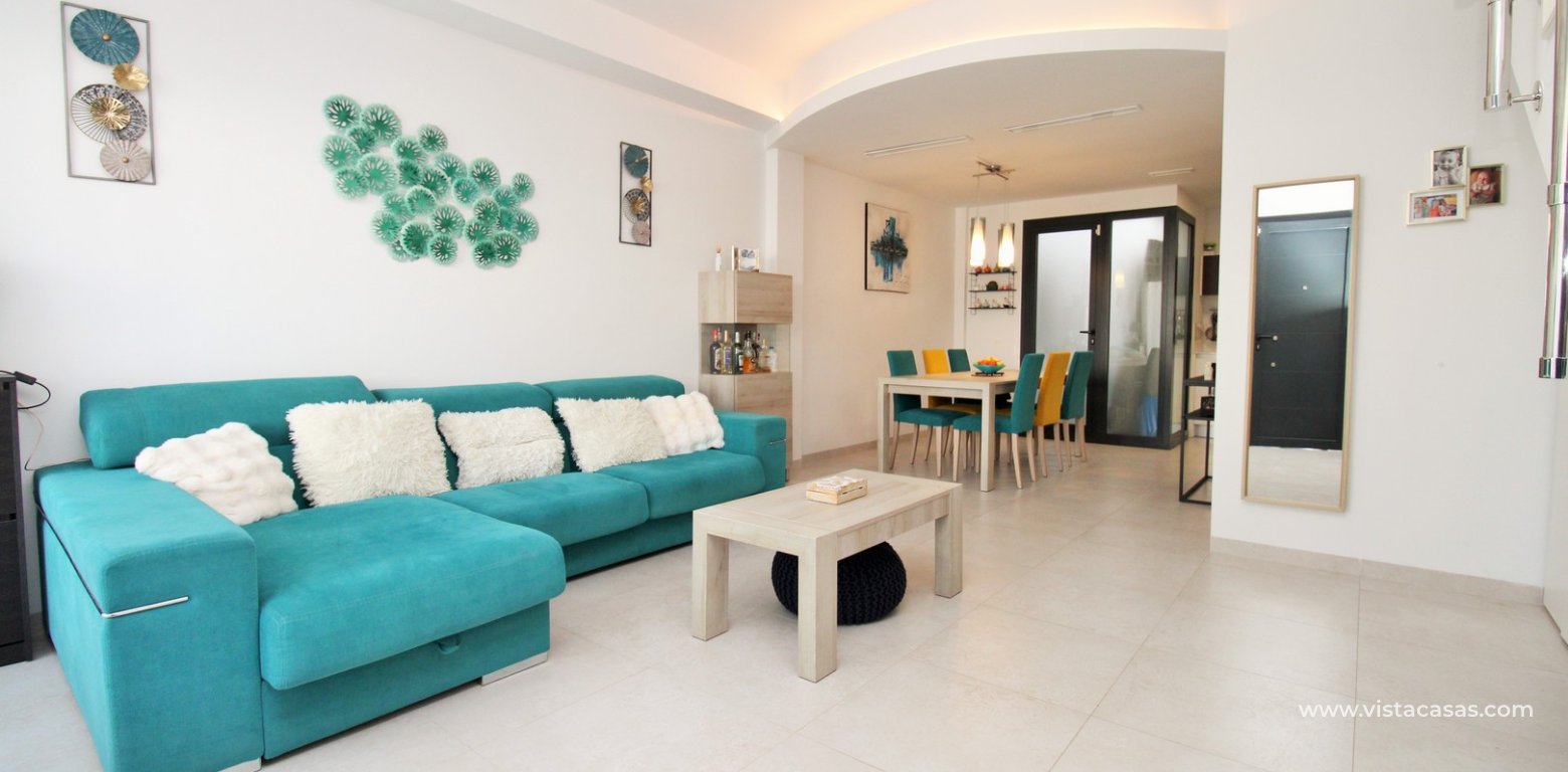 Modern 2 Bed Townhouse with Private Pool in Villamartin lounge