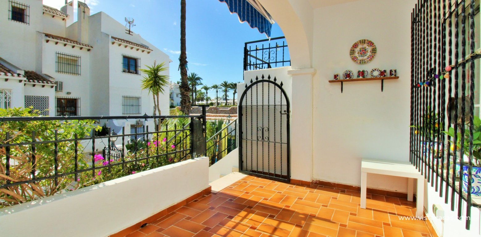 South-Facing Lola Bungalow With Solarium For Sale Verdemar III terrace front