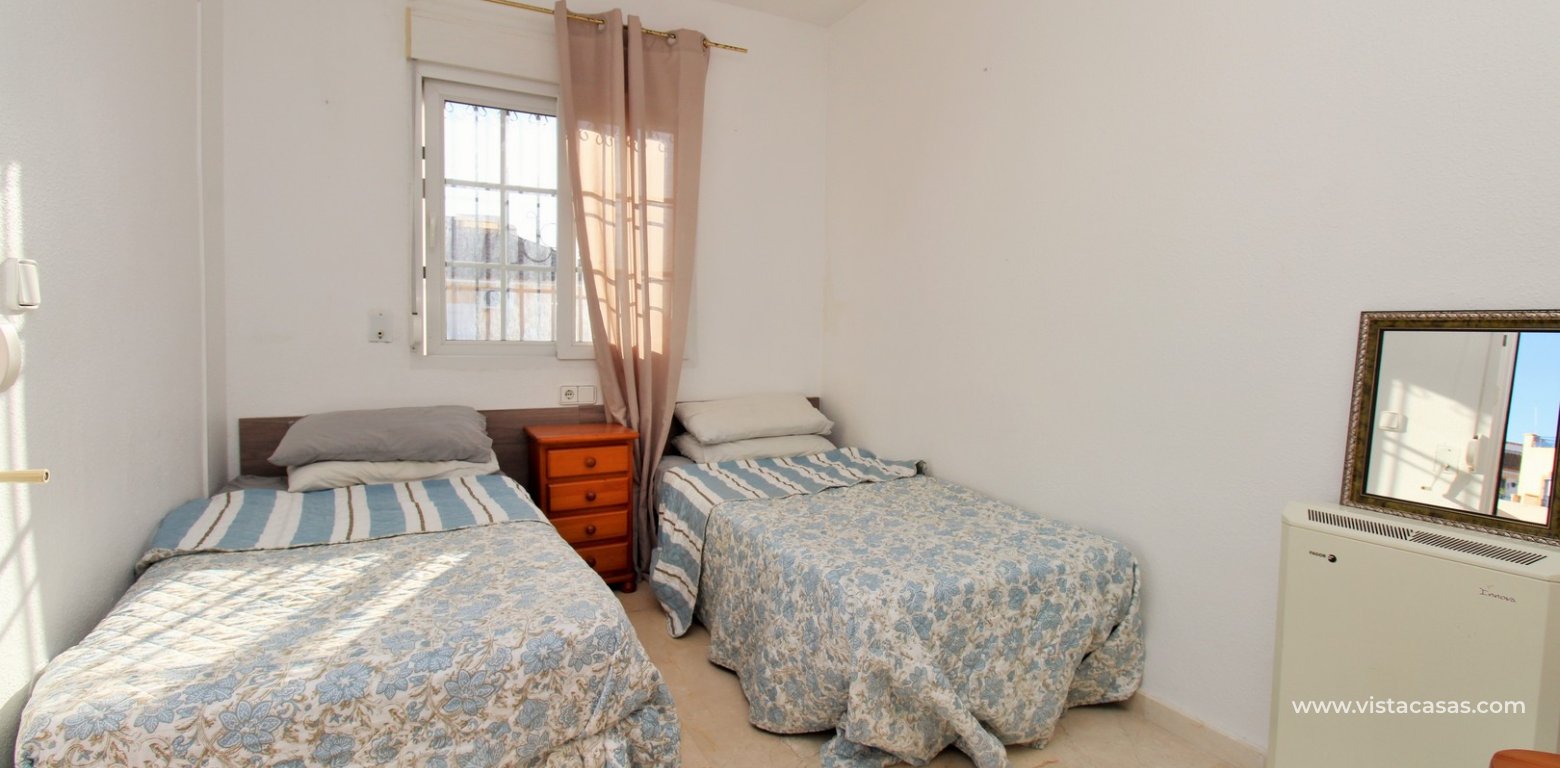 3 Bedroom Corner Townhouse For Sale in Jumilla Playa Flamenca twin bedroom