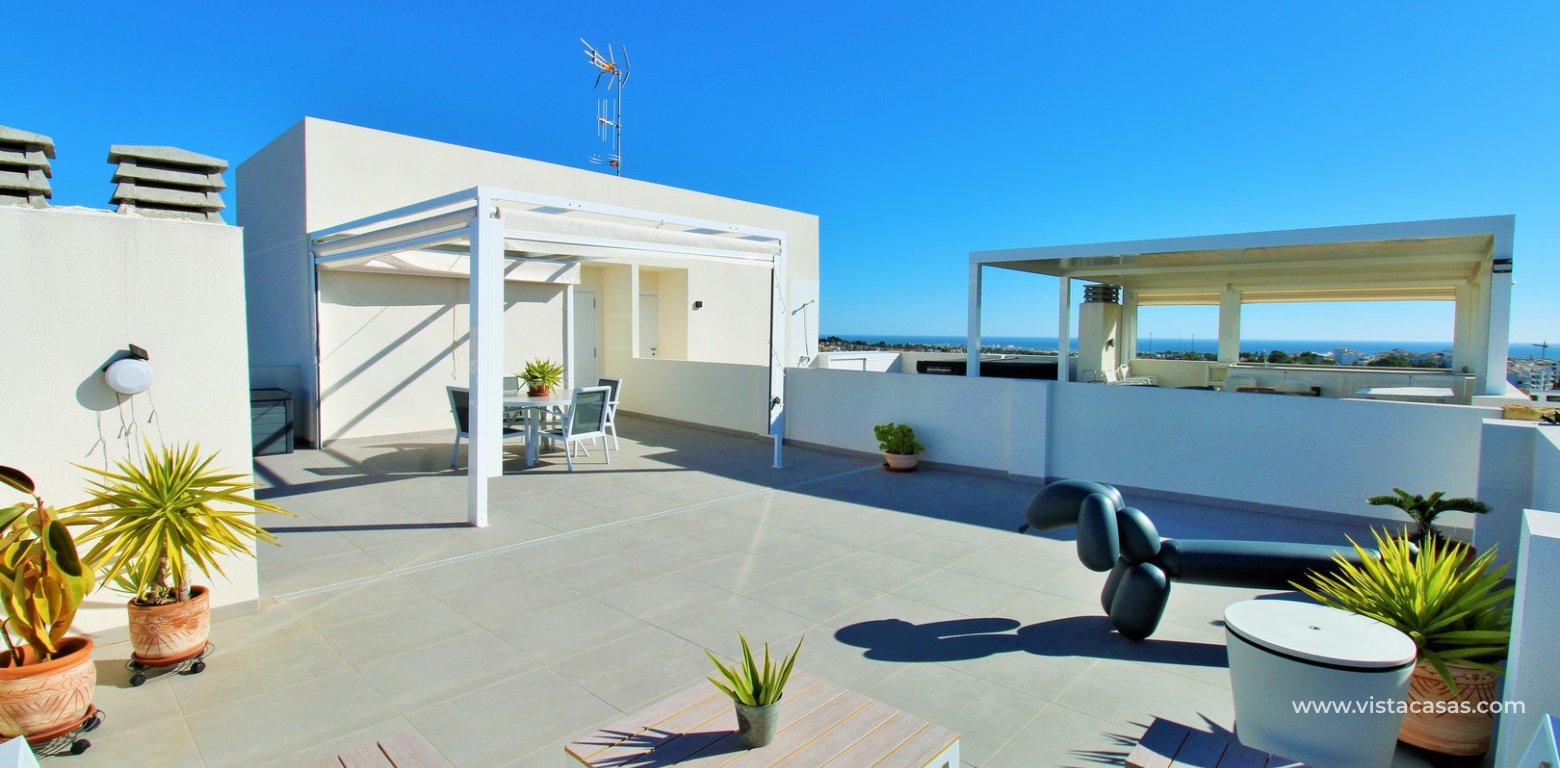 Penthouse with Solarium & Sea Views in Villamartin Villacosta Club roof solarium
