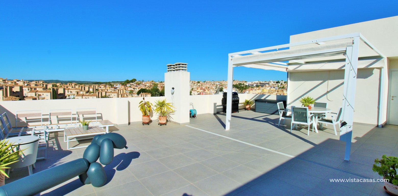 Penthouse with Solarium & Sea Views in Villamartin Villacosta Club roof solarium 3