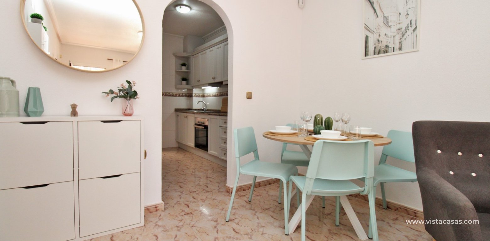 South Facing 2 Bed Ground Floor Apartment Villamartin Pinada Golf dining area