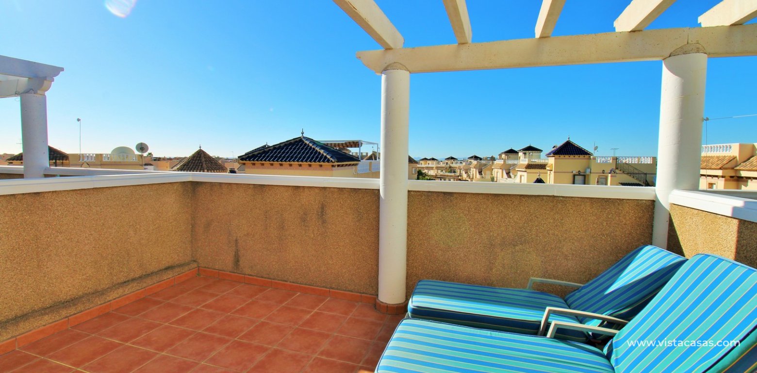 South Facing 3 Bed Townhouse For Sale in Paola II Playa Flamenca roof terrace
