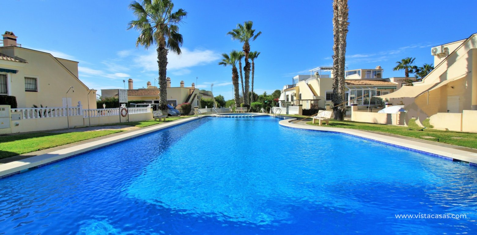 2 Bed Jumilla Bungalow For Sale Playa Flamenca communal swimming pool