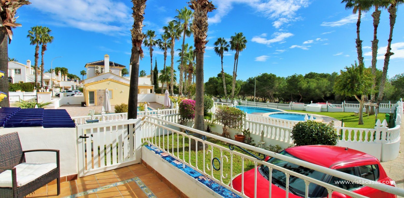 4 Bed Corner Buhardilla Townhouse For Sale in La Rioja Los Dolses balcony pool view