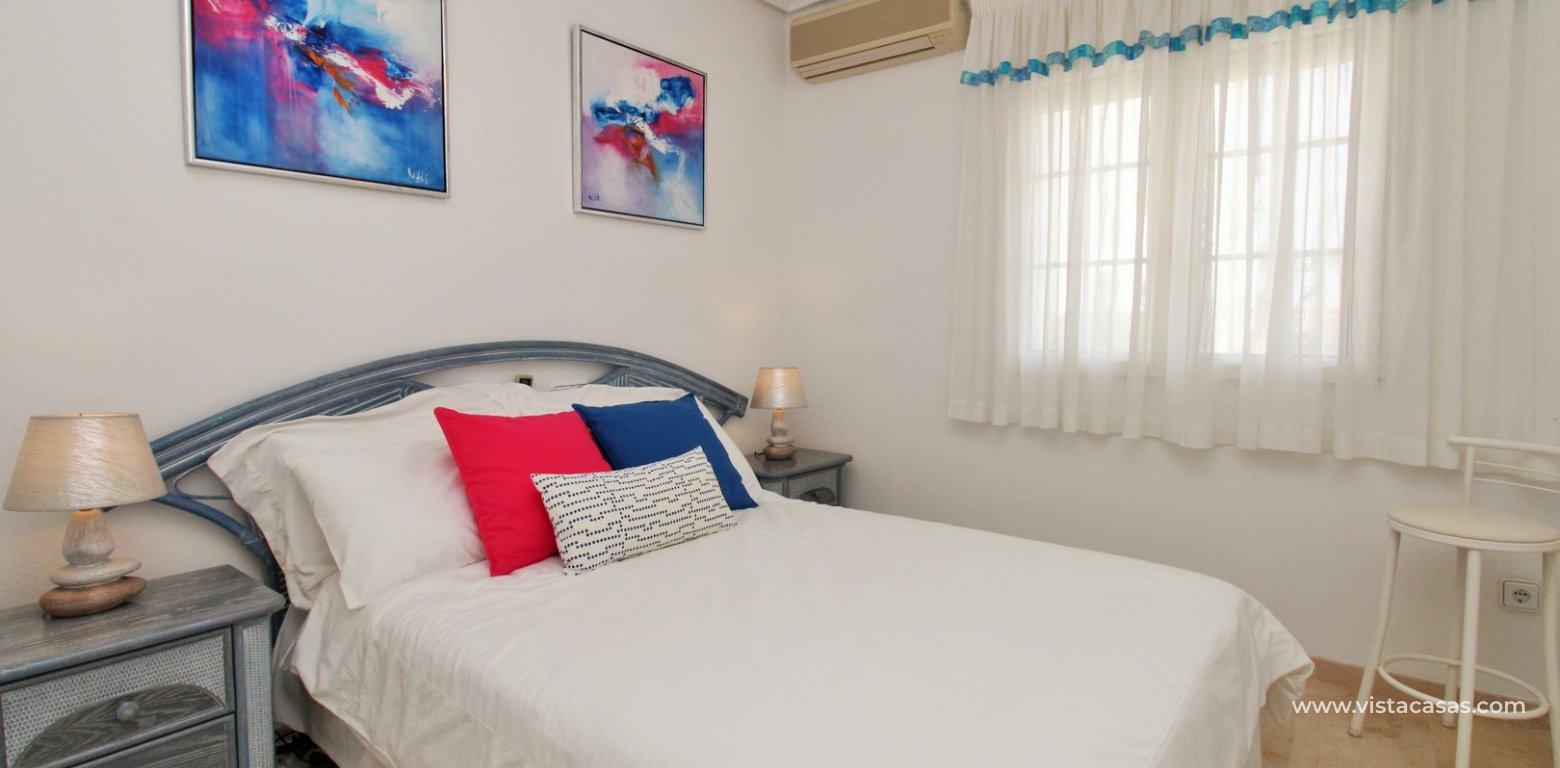 3 Bedroom Ibiza-Style Villa for Sale in Los Dolses double bedroom