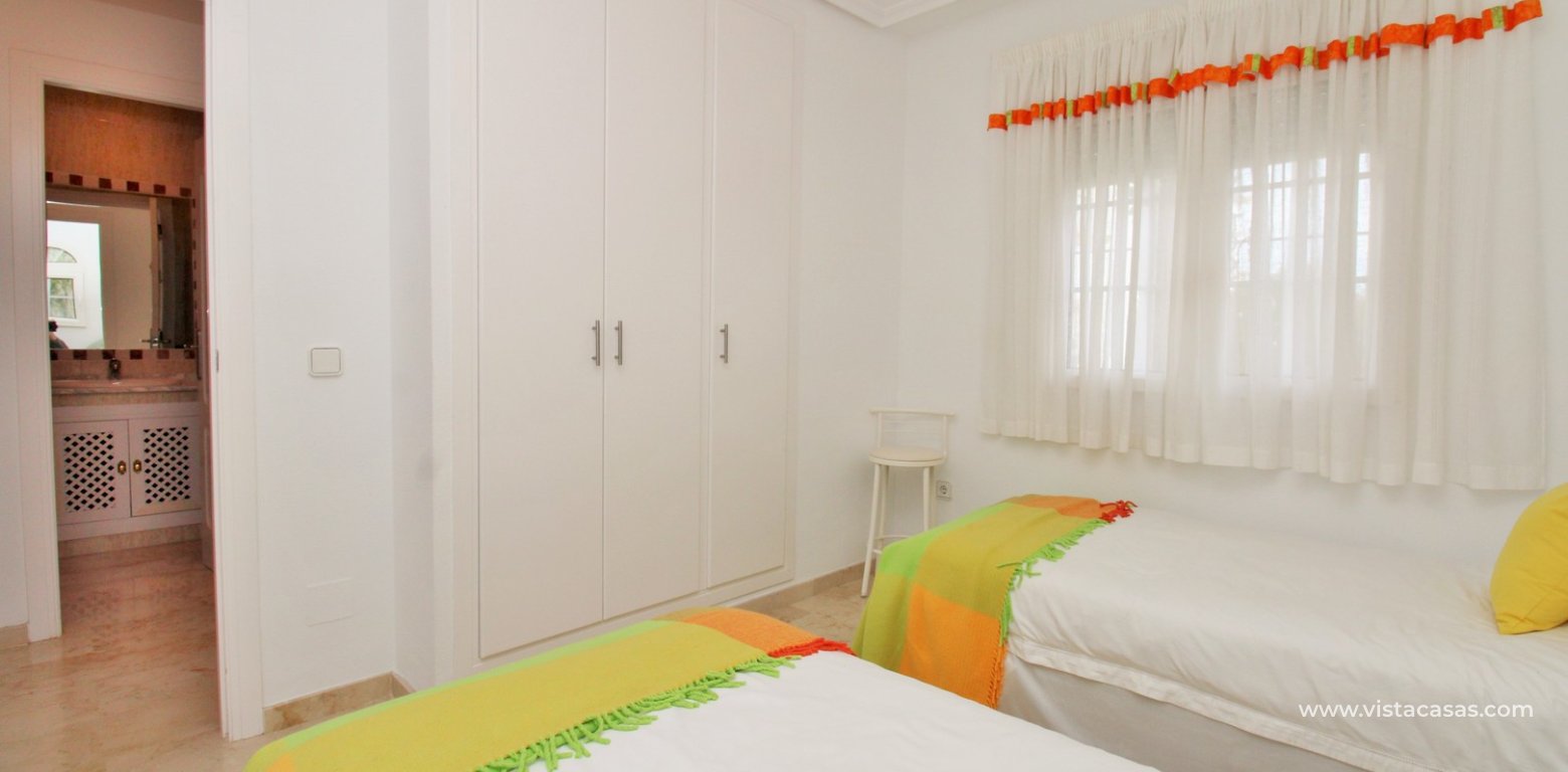 3 Bedroom Ibiza-Style Villa for Sale in Los Dolses twin bedroom fitted wardrobes