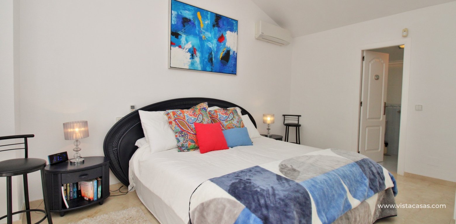 3 Bedroom Ibiza-Style Villa for Sale in Los Dolses master bedroom